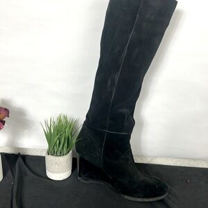 Franco Santoro Knee high Black suede boots